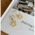 Korea Cute Flower Earrings Sweet Earrings Gold Jewelry Gold Plated Earrings